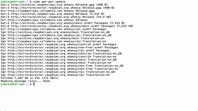 Raspberry Pi Apt-Get Update смотреть онлайн