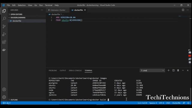 Dockerfile for beginners | 3. ARG смотреть онлайн