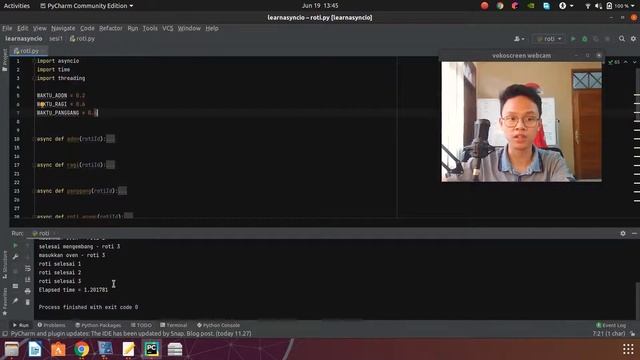 Demonstrasi Threading vs. Async vs. Sync. - Pengenalan Async Programming | 1.1 смотреть онлайн
