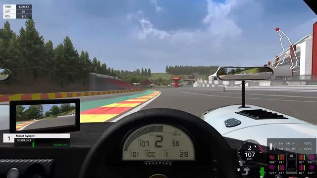 Automobilista - One Hour of Spa-Francorchamps 2017 - готовимся к гонке смотреть онлайн
