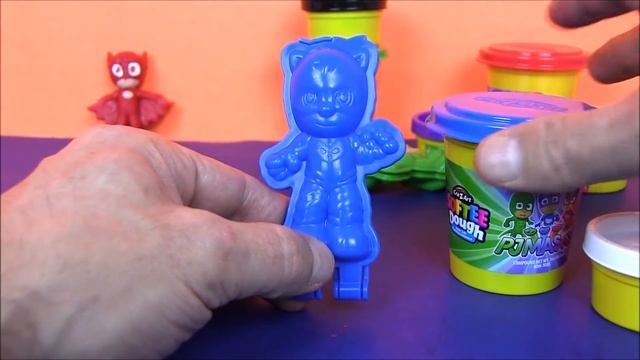 Пластилин для Детей! PJ MASKS ГЕРОИ В МАСКАХ НА РУССКОМ! Play Doh Пластилин Плей До. Пижама Маски смотреть онлайн