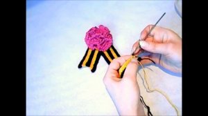 Георгиевская ленточка крючком.