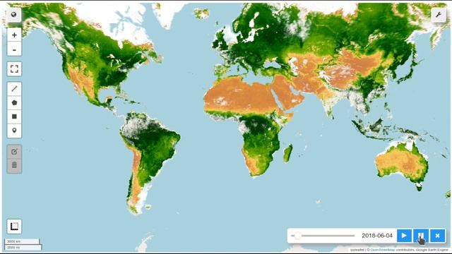 Geemap key feature: Visualizing time series images with a time slider смотреть онлайн