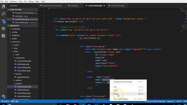 Laravel 5.5 tutorial 41.1 fixing the project id vs company id error смотреть онлайн