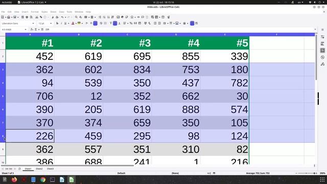 How to hide/show rows/columns in LibreOffice Calc смотреть онлайн