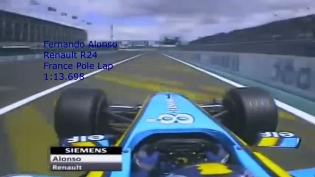 F1 2004 Season - All Onboard Pole Position Laps