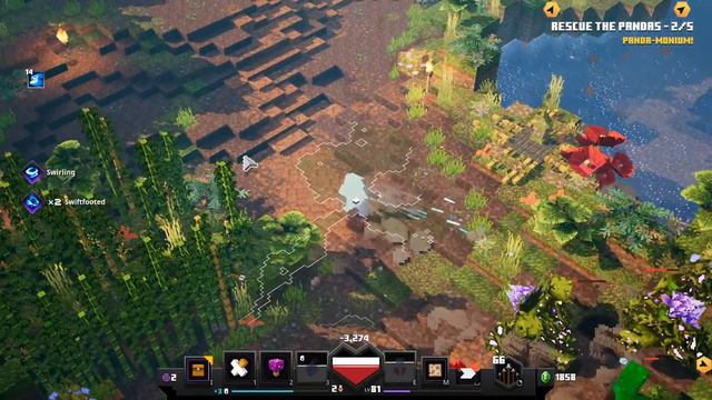 DLC Secret level: Panda Plateau! (Minecraft Dungeons Jungle Awakens DLC P3) (Apocalypse Difficulty) смотреть онлайн