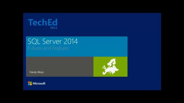 SQL Server 2014 Features and Prospects 1 смотреть онлайн