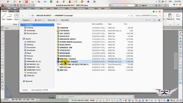 Using the eTRANSMIT Command in AutoCAD 2017 смотреть онлайн