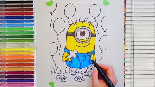 Drawing Stuart Minions | Рисуем Стюарт из Миньоны смотреть онлайн