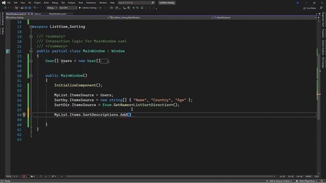 Data Sorting In a ListView [WPF] смотреть онлайн