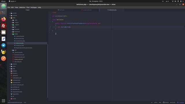 Изучаем Codeception #9. Подключаем Helpers. Создаем custom методы смотреть онлайн
