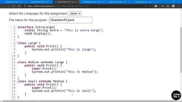 NPTEL Programming in Java Week 4 All Programming Assignment Solutions | Swayam 2022 смотреть онлайн