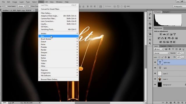 Classic Light Effect - Photoshop Tutorial смотреть онлайн