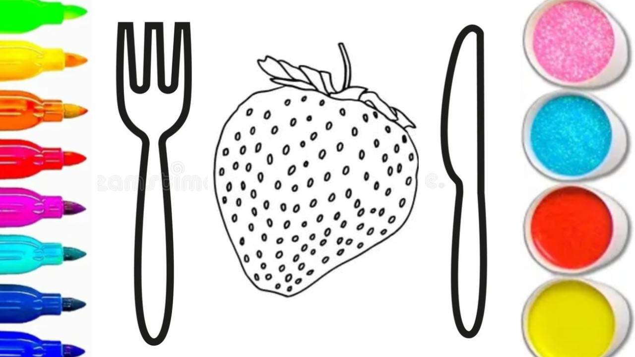 КАК ТНАРИСОВАТЬ КЛУБНИКУ смотреть онлайн