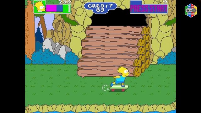 The Simpsons Arcade Game Full Walkthrough | MAME Gameplay смотреть онлайн