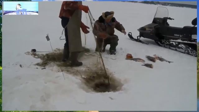 Рыбалка сетями зимой, зимняя рыбалка на сеть, ловля сетями