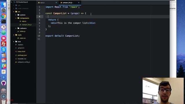 Free Code Camp React Project 2 Camper List Component смотреть онлайн