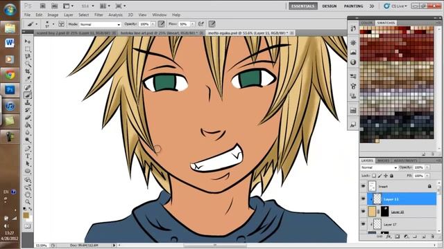 Anime Coloring in Photoshop CS5 смотреть онлайн