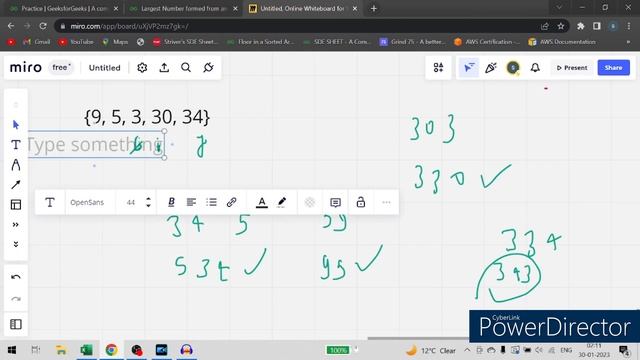 Largest Number formed from an Array || GFG SDE Sheet || Problem 30 #gfg #coding #sdesheet смотреть онлайн
