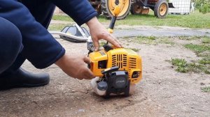 Первый запуск тримера STIGA-252 D