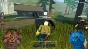 Весёлый Кот и КОТЁНОК ЛАЙК теперь КОВБОИ в ROBLOX