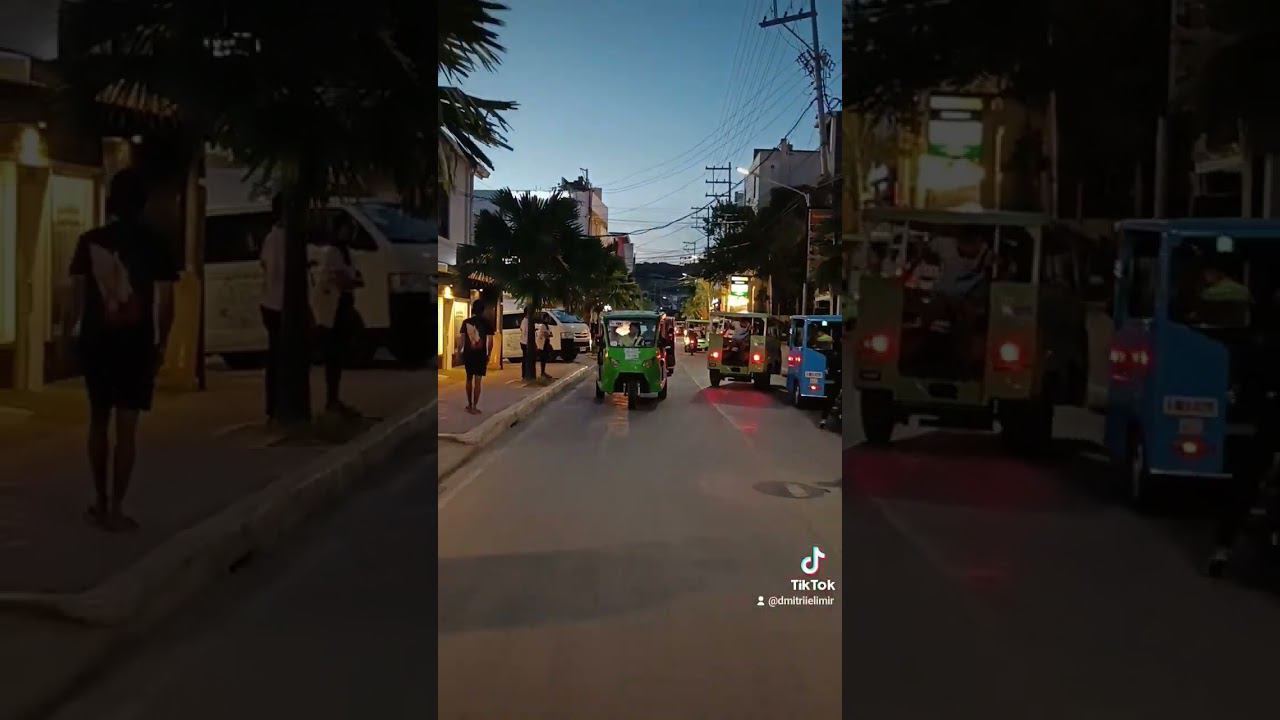 Boracay island tonight ️☀️ #beautifulplace #philippinestiktok #traffic #philippines #asia #travel смотреть онлайн