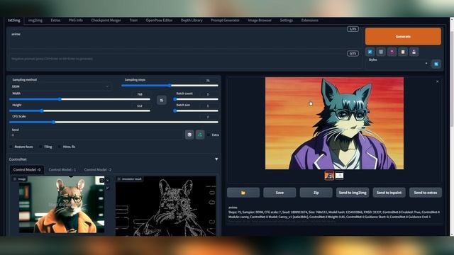 Guida UTILIZZI CONTROLNET su STABLE DIFFUSION // WebUI Automatic1111 смотреть онлайн