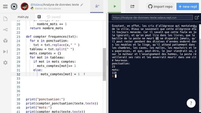 Analyser des données texte en Python смотреть онлайн