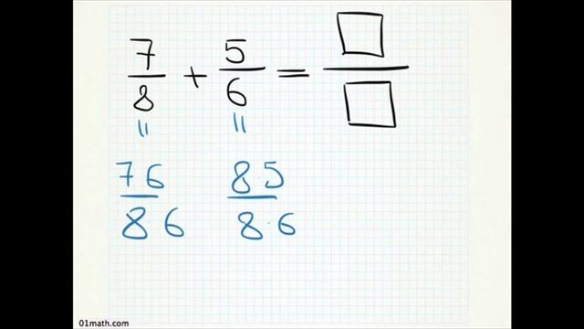 Elementary action at fraction addition B2 смотреть онлайн
