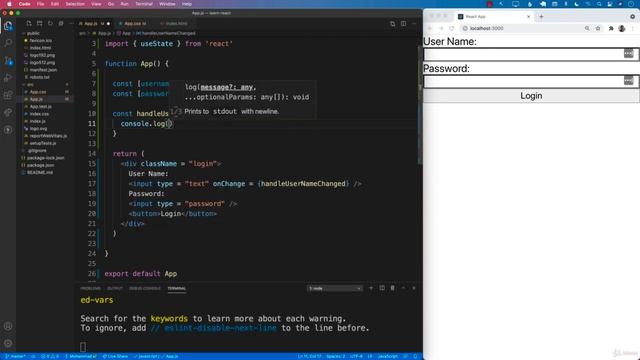 Capturing Text Input Values Using State - React JS for the Absolute Beginner смотреть онлайн