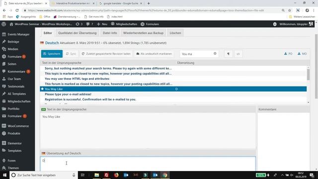 Wordpress Sprachdateien für Plugins und Themes übersetzen смотреть онлайн