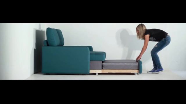 PUSHE. Выкатной вперёд диван «Бруно» 130 и 150 см. смотреть онлайн