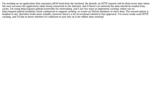 Caching JSON: HTTP cache vs database смотреть онлайн
