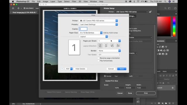 How to Print Using the Canon Pixma Pro-100 (2019 Photoshop Tutorial) смотреть онлайн