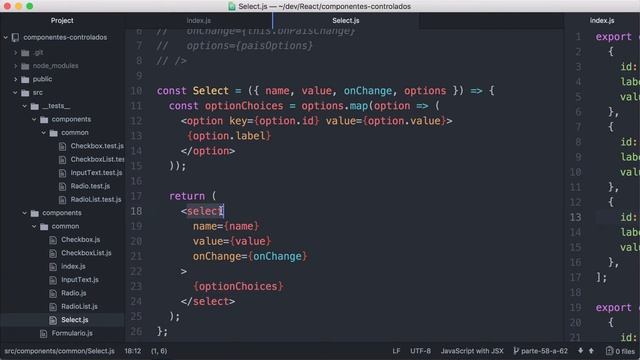0007-63 React: Componentes Controlados - Testes com Jest e Enzyme [Select] смотреть онлайн