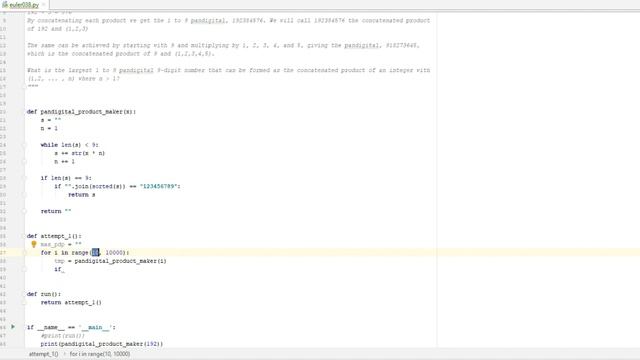 Euler and Python! Ep 038 - Pandigital multiples смотреть онлайн