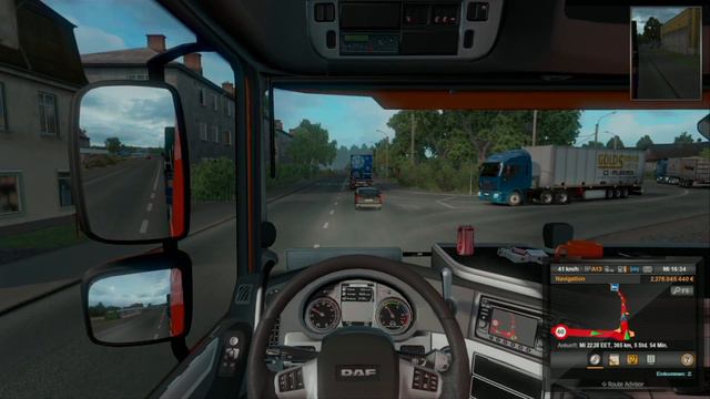 Euro Truck Simulator 2 (1.36.2.55s) (ETS2) - warum steht der hier so dumm rum? смотреть онлайн