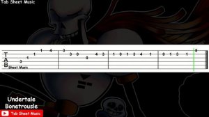 Undertale - Bonetrousle Guitar Tutorial
