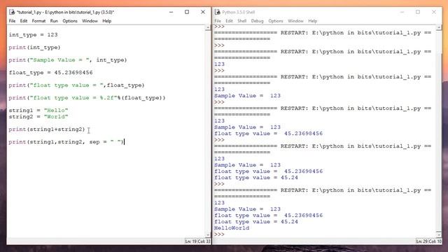 Python tutorial on "print" statement, Python Made Easy смотреть онлайн