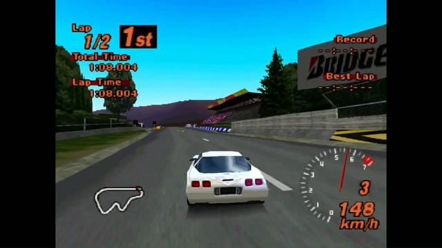 Gran Turismo 2 - Corvette Coupe - High Speed Ring смотреть онлайн