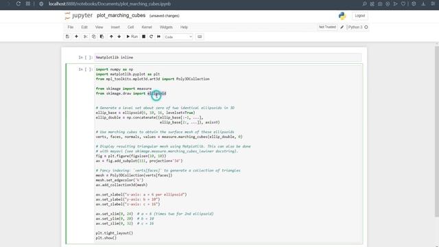 Marching Cubes 3D || mpl_toolkits.mplot3d.art3d || Citra Digital смотреть онлайн