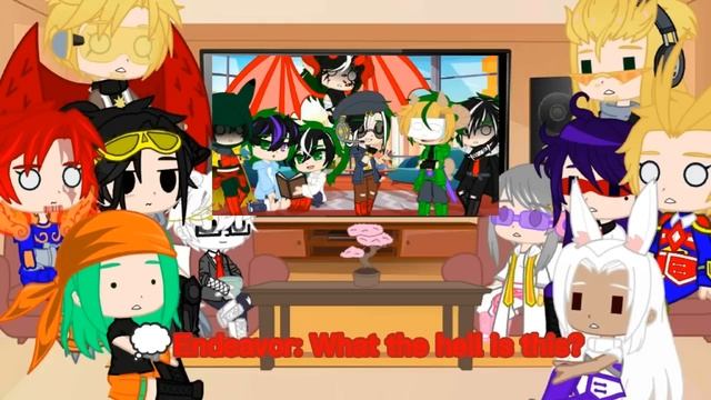 Pro Heroes react to Izuku's AU's bonding together part 1/3 смотреть онлайн