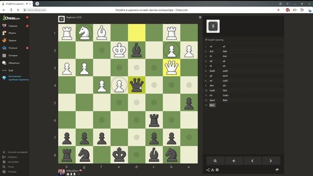 Кузнецов М В Шахматы 4гр Игра с компьютером 3ур 17 12 2020 смотреть онлайн