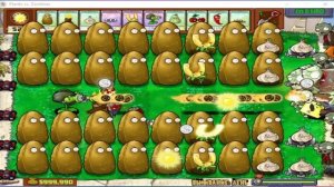 Растения против зомби Взлом. Шипы против 9999 зомби с шестом. PVZ