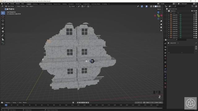 Реалистичные эффекты разрушения зданий в Blender. смотреть онлайн