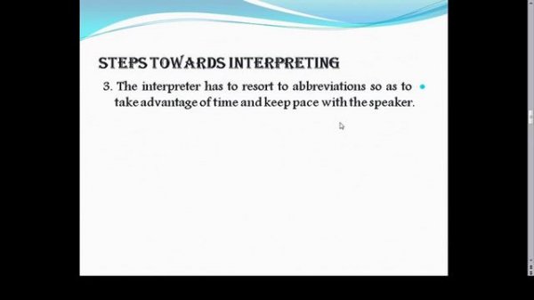 Simultaneous Interpreting Problems and Solutions