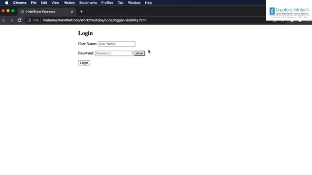 Toggle Password Visibility using jQuery | Show or Hide Password Value while Clicking Button смотреть онлайн
