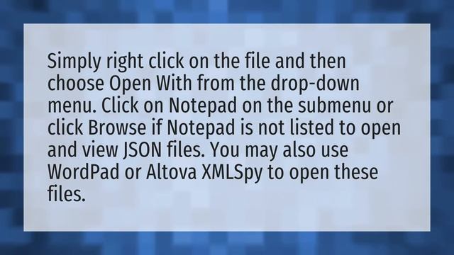 How do I open a JSON file on my PC? смотреть онлайн