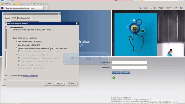 Export HP OO 9 SSL certificate смотреть онлайн